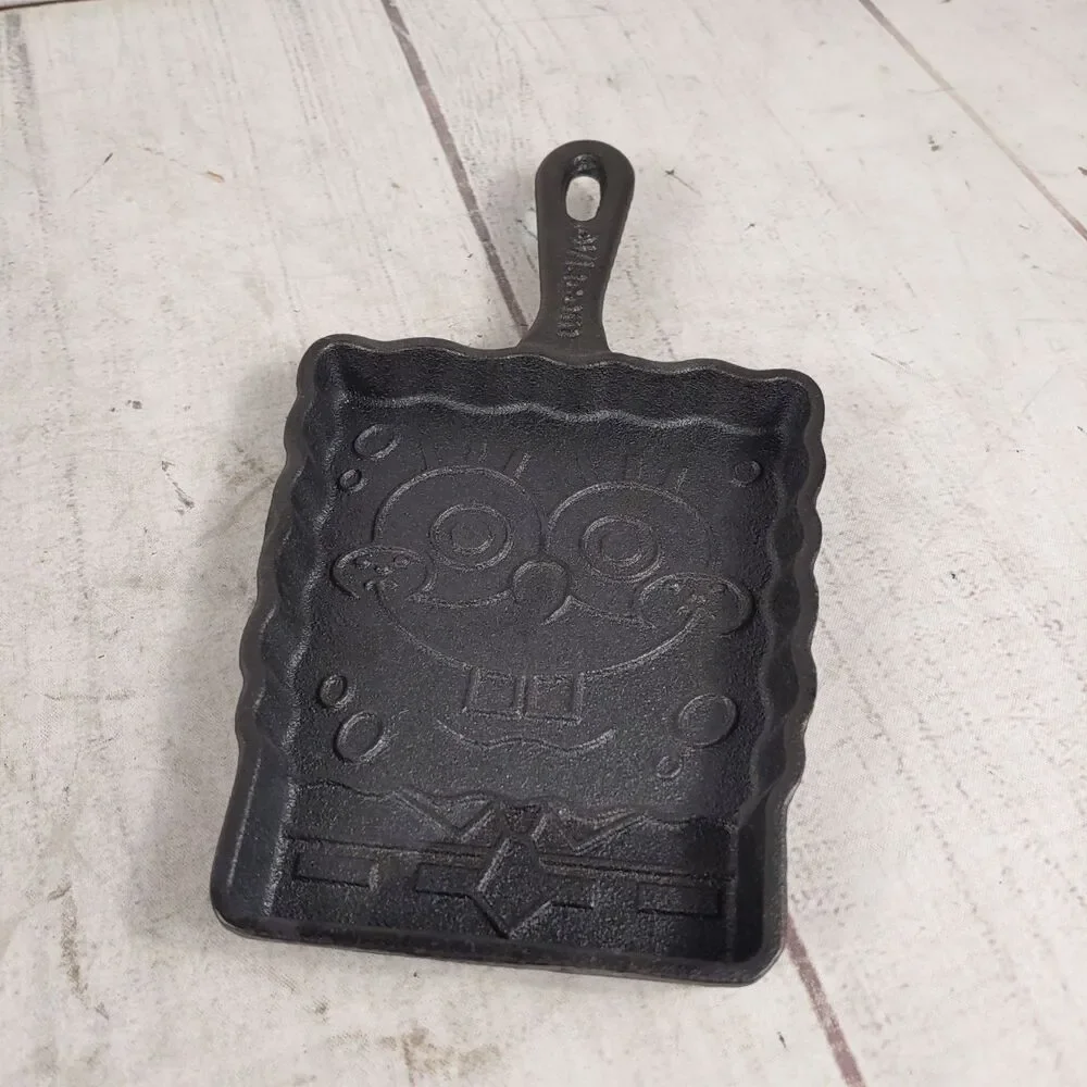 Nickelodeon Viacom SpongeBob Cast Iron Pancake/ Cookie Skillet - NEW No Package